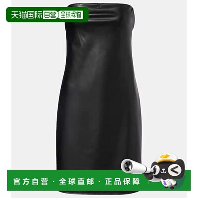 1h可退 香港直邮潮奢 Courreges 女士 抹胸迷你连衣裙 black黑色