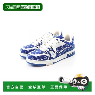 日本直邮中古LV路易威登男S级99新sneakers运动鞋绒面革小牛皮鞋