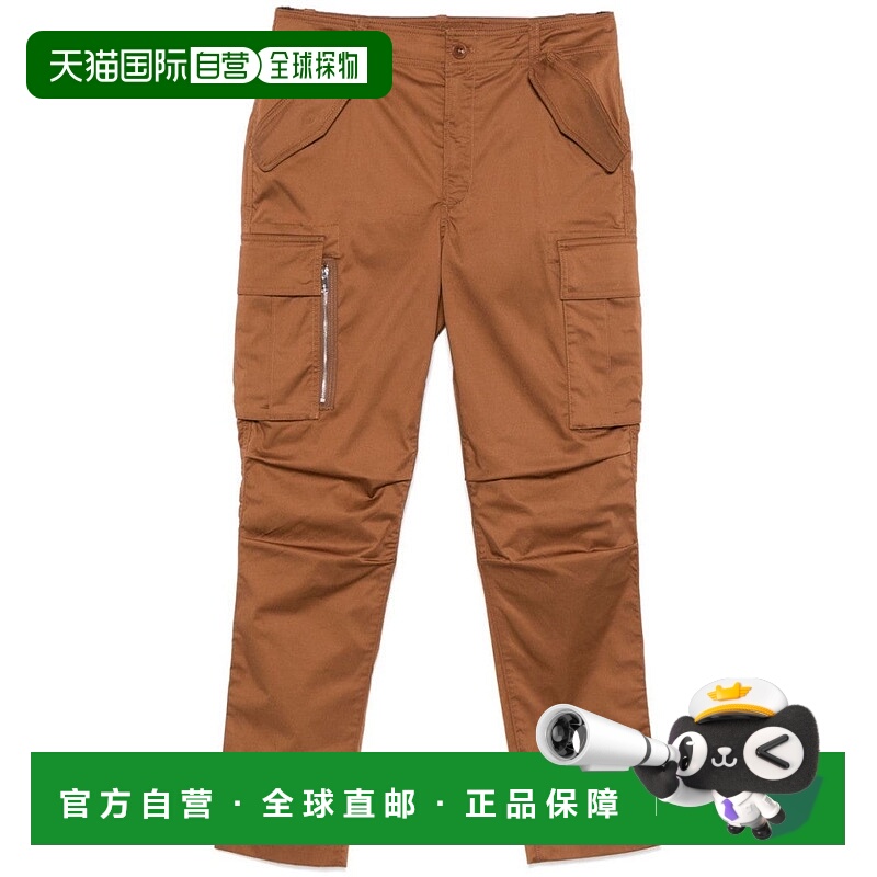 自营lauren ralph laurenBrown Ankle Cargo Trousers With Funct