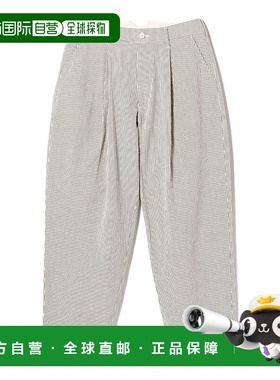 1h可退 日本直邮Engineered Garments 男士海军蓝棉质细条纹宽松