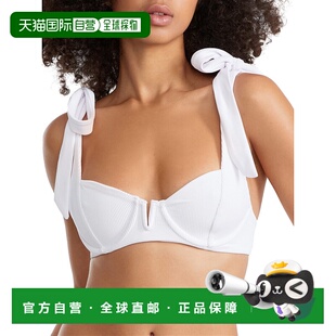 Riot 白色 女式 肩部系带比基尼上衣 美国奥莱 Blair 自营Beach