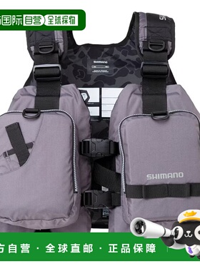 日本直邮Shimano 救生衣 Game Best Light Free 灰色 VF-068T