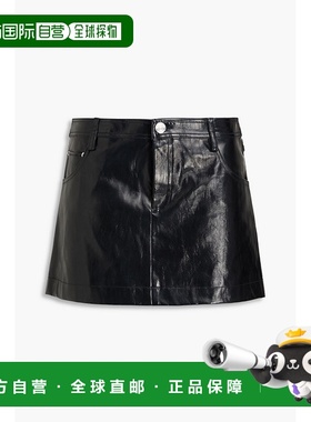香港直邮Staud 女士 Drawing 迷你半身裙 4124135BLACK