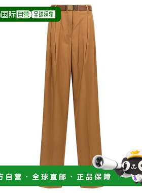 香港直邮MaxMara 麦斯玛拉 女士 'Bergamo' and Front Pences 棕