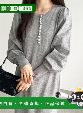 日本直邮GeeRA 前后 2 WAY 珍珠针织连衣裙 R04609EW13479