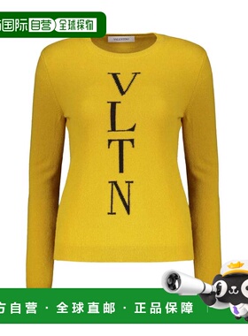 香港直邮VALENTINO 女士针织毛衣 TB9KC25P76DIL5 AW2024 黄色