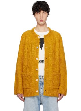 Valentino 华伦天奴 男士 黄色开衫 6V3KA04KAPB