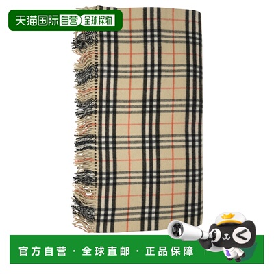 香港直邮BURBERRY 男士T恤 8109573 AW2025 浅棕色 Check Blanket