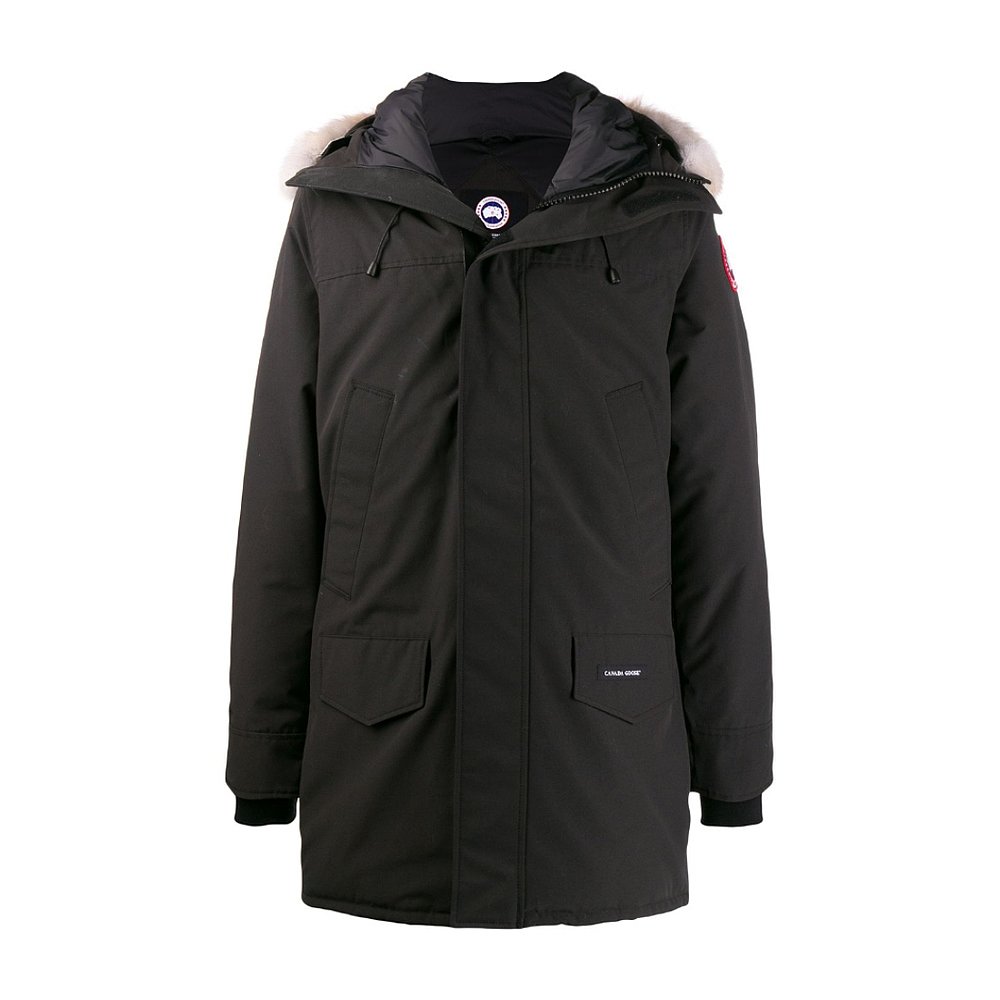 香港直邮Canada Goose 加拿大鹅男士黑色保暖连帽Langford羽绒服