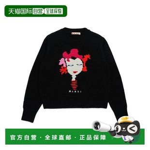 花色 香港直邮MARNI AW2025 M01499M00VT0M900 嵌花针织 女童卫衣