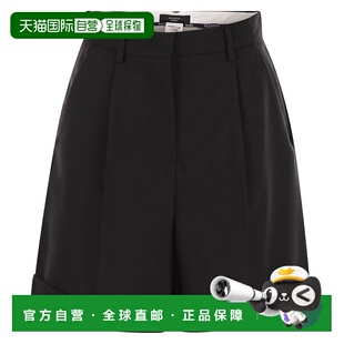 1h可退 香港直邮Weekend Max Mara 女士 BUSSOLA1234 羊毛帆布百