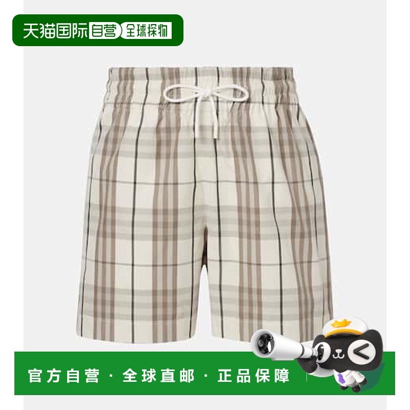 1h可退 香港直邮潮奢 Burberry 巴宝莉 女士 格纹棉质短裤休闲裤,女装/女士精品,休闲裤,淘宝优惠券,粉丝福利购,淘宝优惠卷