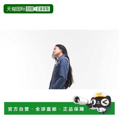 1h可退 香港直邮潮奢 Topshop 女士 adjuster 牛仔长袖松紧中长蓝