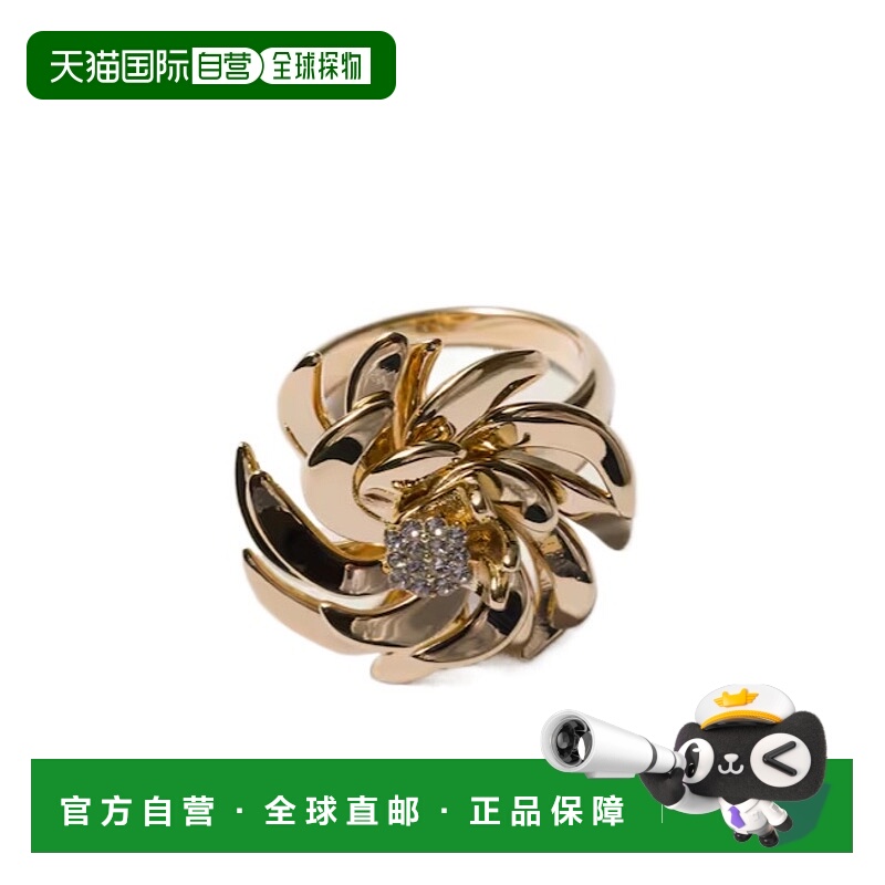 香港直邮Miu Miu 镶有水晶的金属戒指 5IA0682IF1