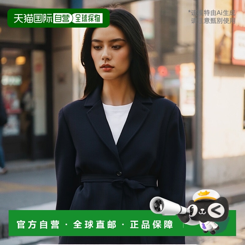 【99新未使用】香港直邮Max Mara 束腰带大衣 6086066906