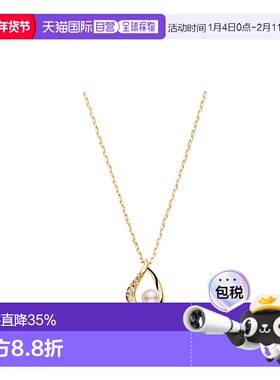 日本直邮VENDOME AOYAMA ayako10K黄金珍珠钻石项链 AJVN147440PA