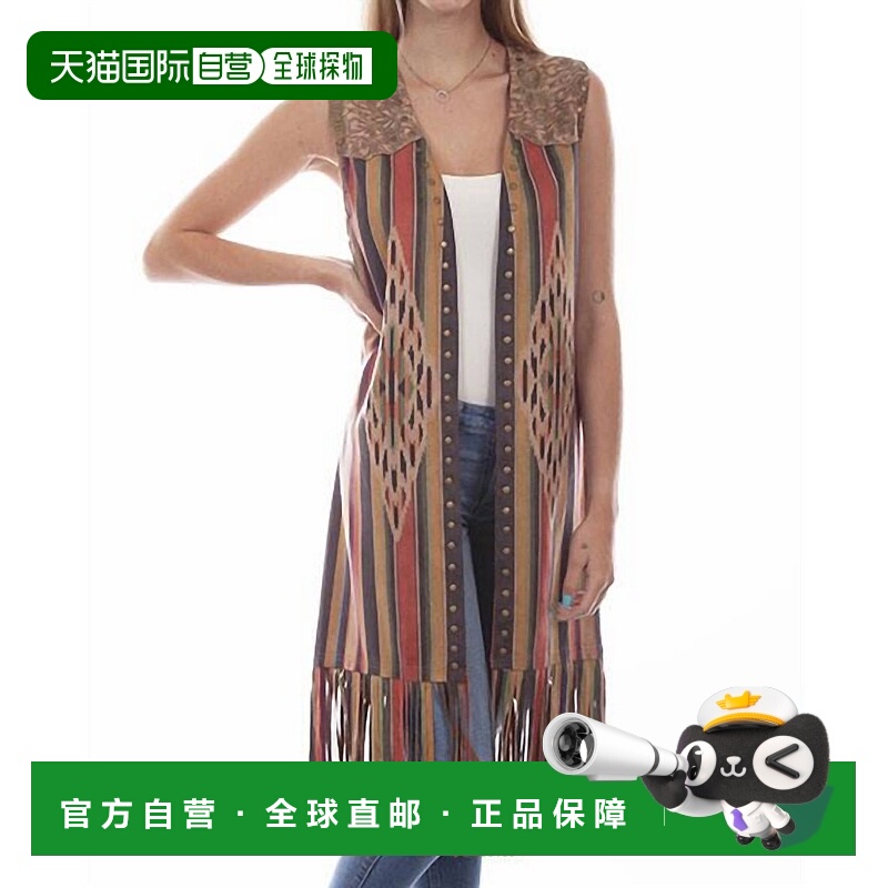 自营 scully细纤维长款 Serape 印花背心 - serape 美国奥莱直发