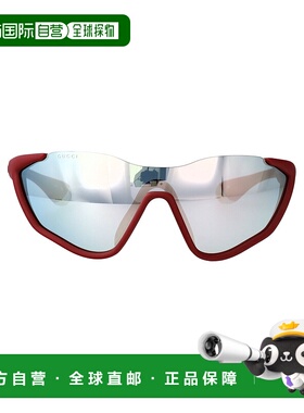 香港直邮GUCCI 男士太阳镜 GG2018S006 AW2025 红色 Sunglasses