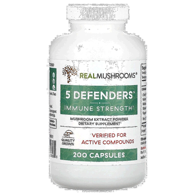 香港直发Real Mushrooms蘑菇提取物膳食补充胶囊压力防御200粒