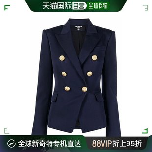 6UC YF1SG000WB08 女士西服上衣蓝色 香港直邮BALMAIN