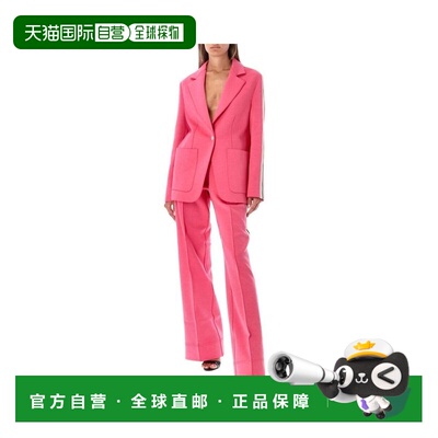 自营Palm Angels Wool Women's Blazer - multicolor 美国奥莱直