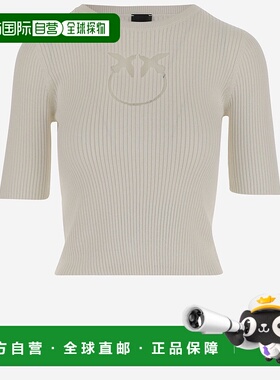 香港直邮PINKO 女士针织毛衣 102017A1KWZ05 SS2025 白色针织衫