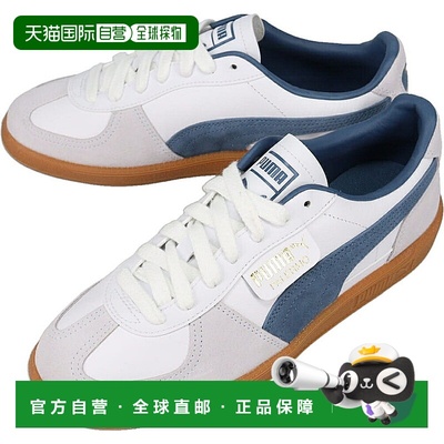 日本直邮PUMA Palermo 皮革运动鞋Palermo Lth彪马白/深靛蓝39646