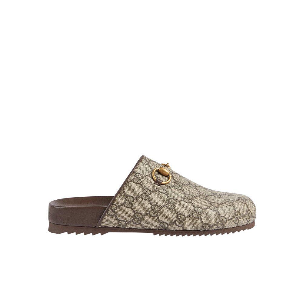 Gucci GG Supreme 马衔扣拖鞋 749815KHN80