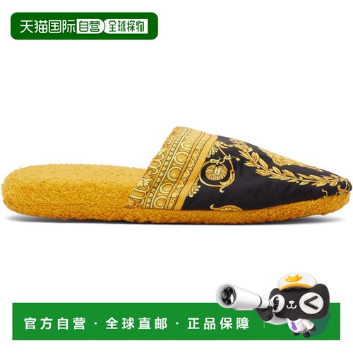 1h可退 香港直邮versace 范思哲 女士 金色 & 黑色 I ♡ Baroque