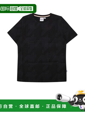 香港直邮BOSS KIDS 男童 RTW T恤童装 J5122209B black黑色 舒适