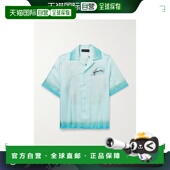 香港直邮AMIRI 男士 Resort 1h可退 Club 可拆卸领徽标印花斜纹丝