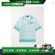 香港直邮AMIRI 男士 Resort 1h可退 Club 可拆卸领徽标印花斜纹丝