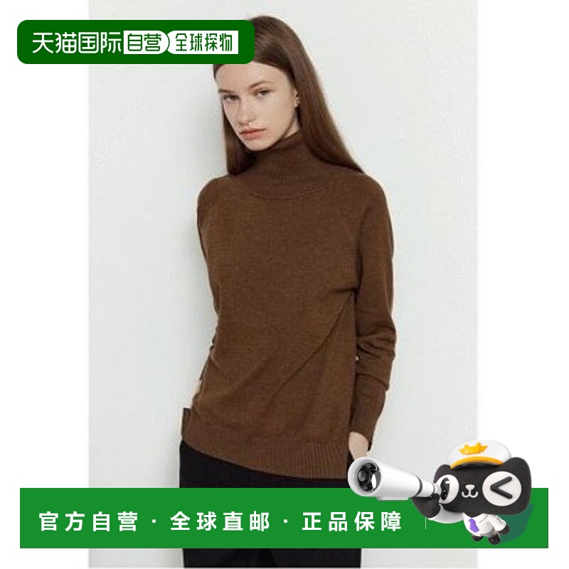 韩国直邮THE IZZAT TheiJun 女式开衩高领套头针织衫 IMBM1PO95SG