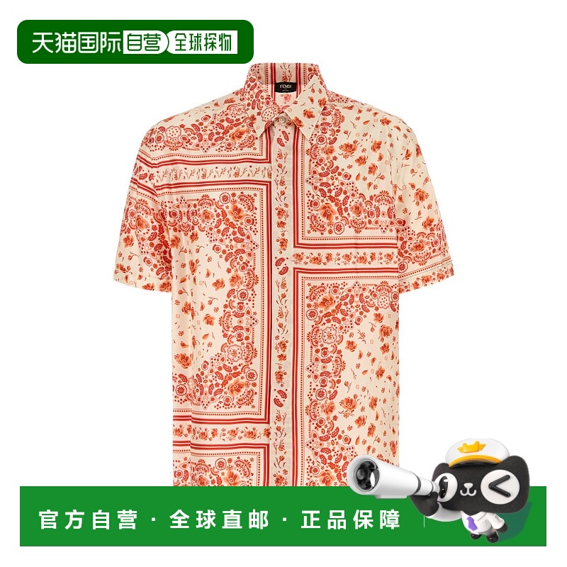 1h可退 香港直邮FENDI 男士衬衫 FS0795AUVQF0D4T SS2025 花色 Fe