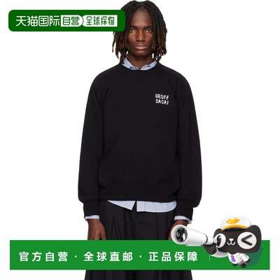 1h可退 香港直邮潮奢 Sacai 男士 黑色 geoff sacai 系列 Embroid
