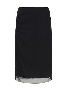 Prada 普拉达 女士 半透明铅笔中长半身裙 P192JGSOOO14XA