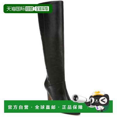 自营Franco Sarto Koko Boots Women Black Faux Leather Pointed