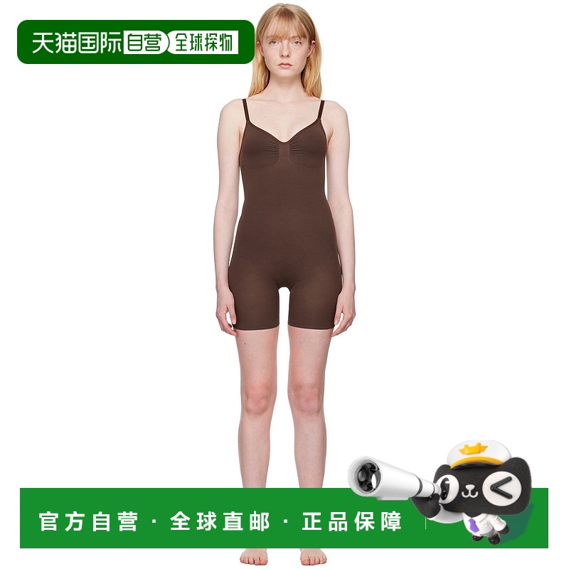 1h可退 香港直邮潮奢 SKIMS 女士 棕色 Seamless Sculpt Mid Thig