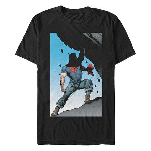 Fifth Sun|DC 男士超人超级强人海报短袖 T 恤