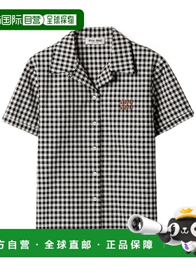 香港直邮Miu Miu 翻领短袖衬衫 MK194712OFSOOO