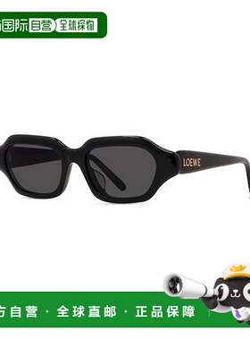 1h可退 香港直邮LOEWE 罗意威 女士 LW40157U 01A 窄款太阳镜 LW4