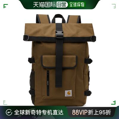 香港直邮潮奢 Carhartt 卡哈特 男士 棕色 Philis 双肩包 I031575