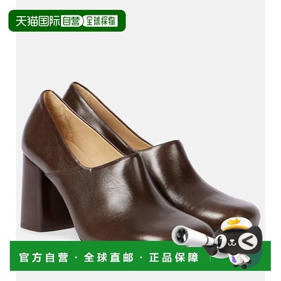 1h可退 香港直邮Lemaire 女士 Anatomic 80 皮质浅口鞋 brown棕色
