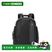 自营欧洲直邮Tumi途明 Arrive男士 黑色皮革拉链开合双肩包