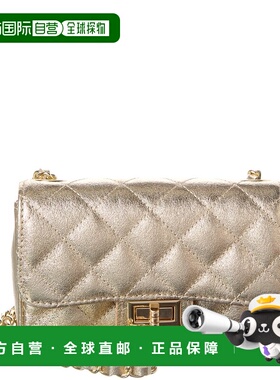 自营Persaman New York Jennie Metallic Quilted Leather Crossb