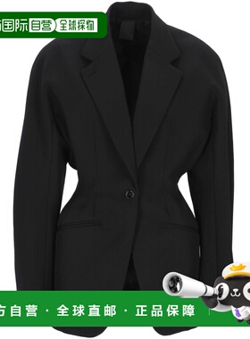 1h可退 香港直邮Mugler 穆勒 女士 MUGLER 黑色夹克 26P1VE048010