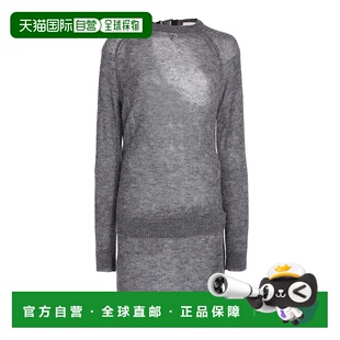 1h可退 香港直邮Coperni 女士 搭扣剪口连衣裙 grey灰色 舒适时尚