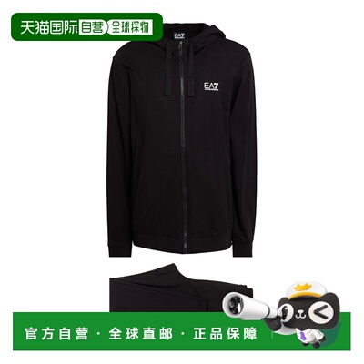 香港直邮潮奢 Ea7 男士 Tracksuits 运动装 black黑色 舒适时尚