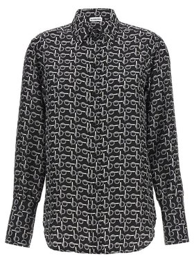 BURBERRY 女士衬衫 8090732SILVERBLACK SS2024 黑色