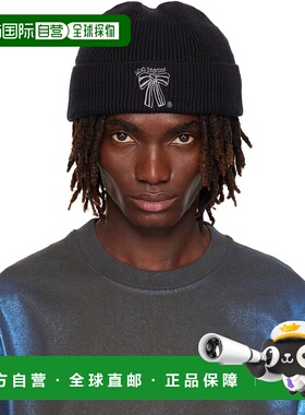 1h可退 香港直邮潮奢 Acne Studios 艾克妮 男士 黑色毛线帽 C404